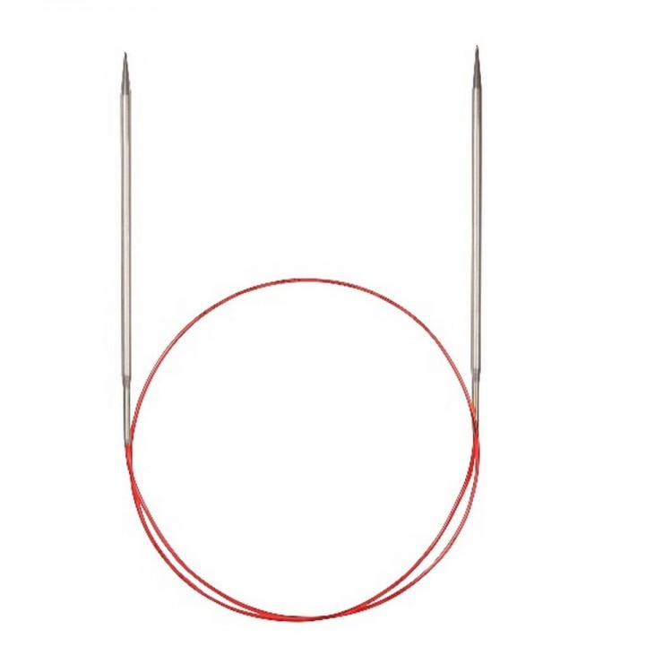 Addi 775-7 Спицы круговые с удлиненным кончиком никелированные 120см