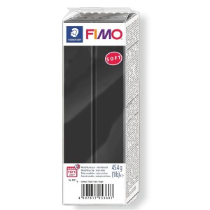 Fimo 8021-9 Полимерная глина "Soft" черная