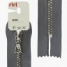 Riri 3651221/18/2121 Молния металлическая, неразъемная, на атласной тесьме, 6 мм, 18 см, серый стальной