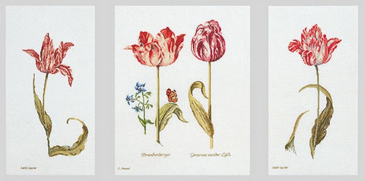Набор для вышивания Thea Gouverneur 2039 Tulips (Тюльпаны)