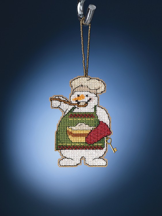 Набор для вышивания Mill Hill MH162135 Cooking Snowman (Повар - снеговик)
