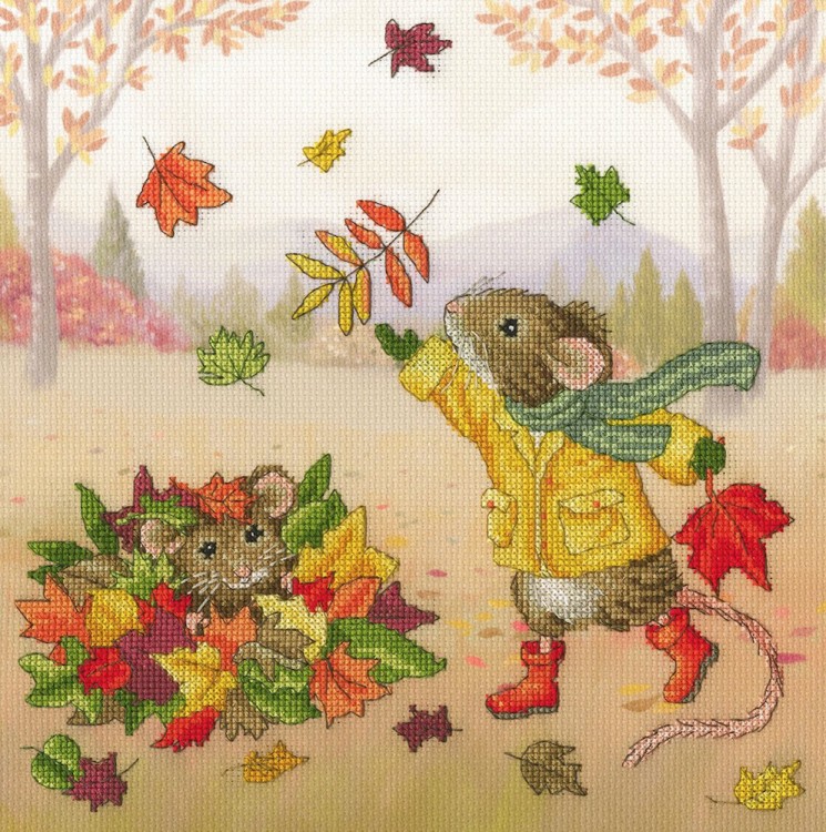 Набор для вышивания Bothy Threads XSS32 Fall Friends (Осенние друзья)