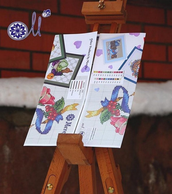 Мережка Q-35 Розы с лентами