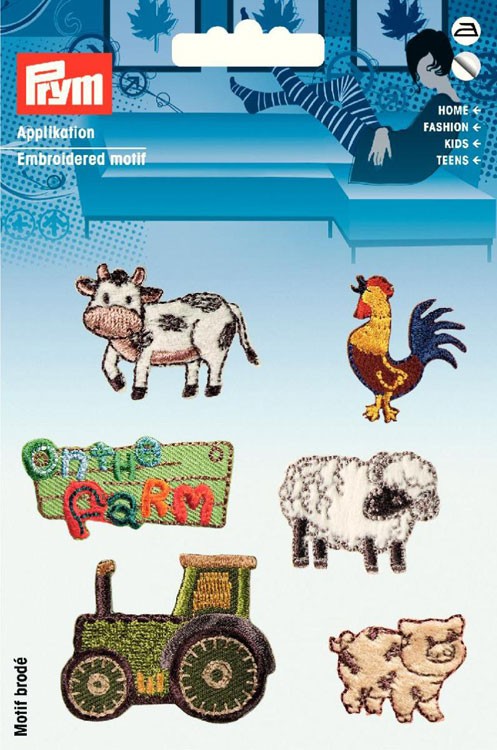Prym 925593 Набор термоаппликаций "На ферме"
