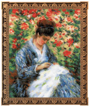 Риолис 100/051 "Мадам Моне за вышивкой" по мотивам картины К. Моне