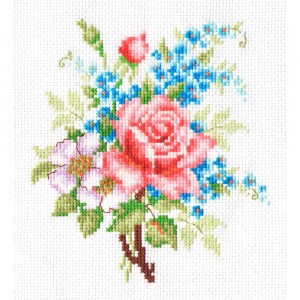 Многоцветница МКН 04-14 Роза и незабудки