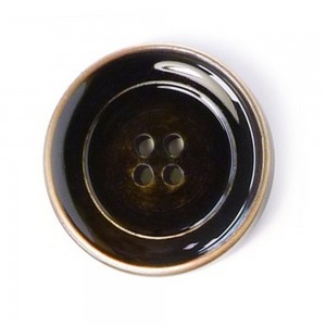 Disboton 14244-15-00004/4 Пуговицы Elegant, черный, медный