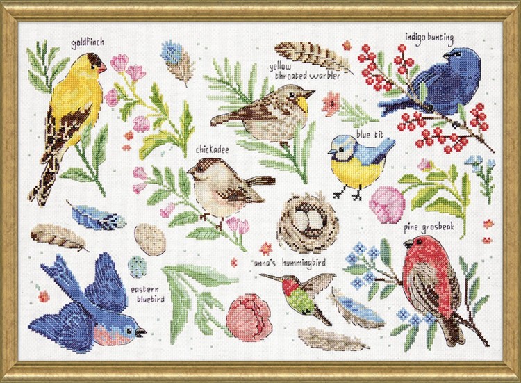 Набор для вышивания Design Works 3413 Изучая птиц