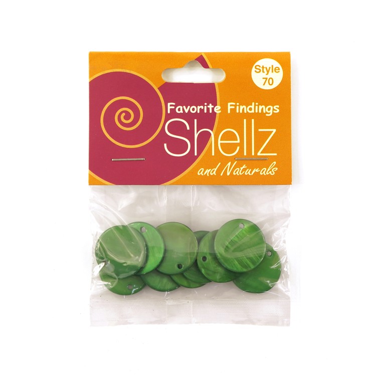 Blumenthal Lansing 1850 00070 Пуговицы "Shellz & Natural" Round River Shell Dangles