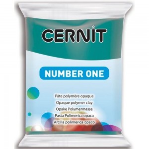Efco 7941662 Полимерная глина Cernit №1, темно-зеленый насыщенный (100% opacity)