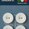 Sandra CARD019 Пуговицы, белый