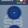 Sandra CARD119 Пуговицы, королевский синий