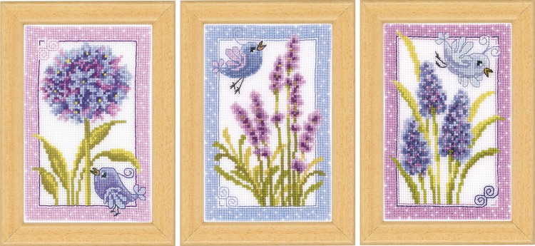 Набор для вышивания Vervaco PN-0143718 Птички и цветы