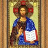 Мир багета 4БК 387-581_ПЛ Рама для иконы "Спас Вседержитель" Радуга бисера