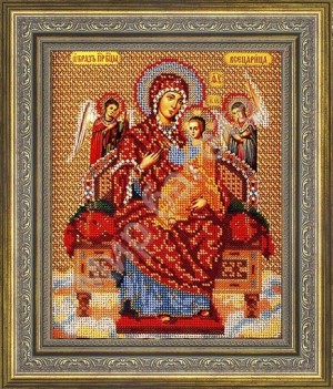 Мир багета 26БК 486-180_ПЛ Рама для иконы "Всецарица" Радуга бисера