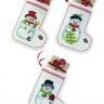 Набор для вышивания Permin 21-1245 Носок для подарков "Рожденственские носки" (3 шт)