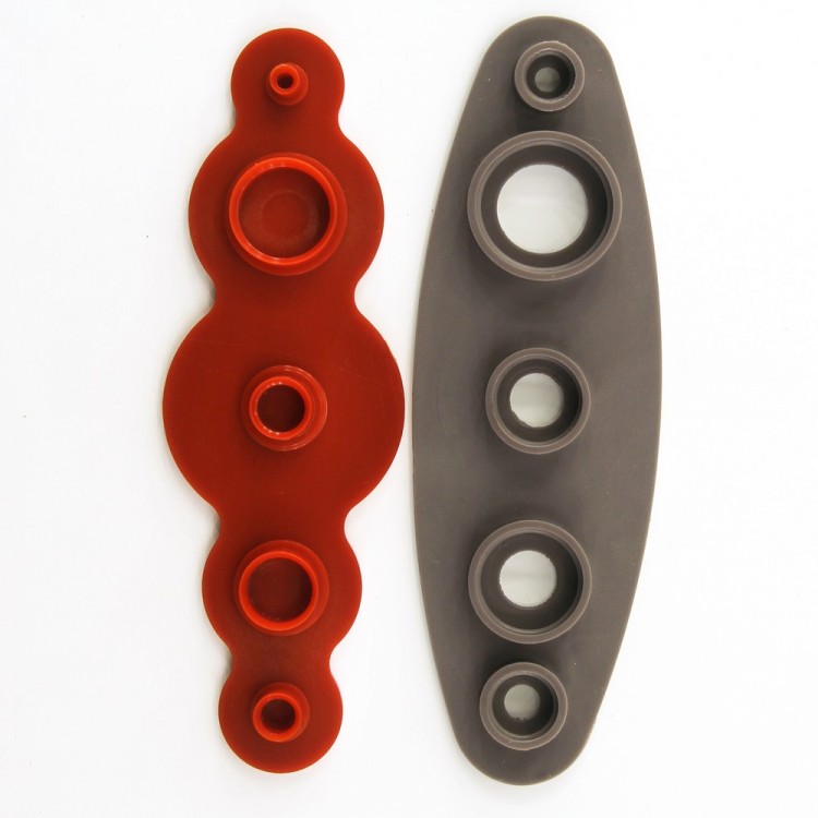 Hemline 474 Инструмент для обтягивания пуговиц, 5 размеров