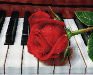 Арт Фея UA357 Роза на фортепьяно