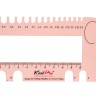 KnitPro 10994 Линейка для определения размера спиц и плотности вязания "Слон" с резаком для нити