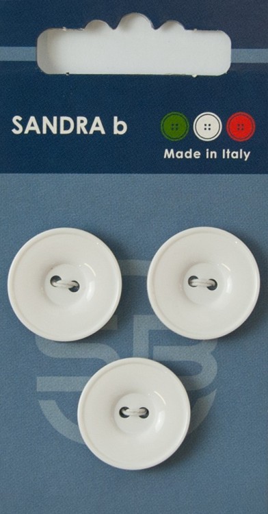 Sandra CARD020 Пуговицы, белый