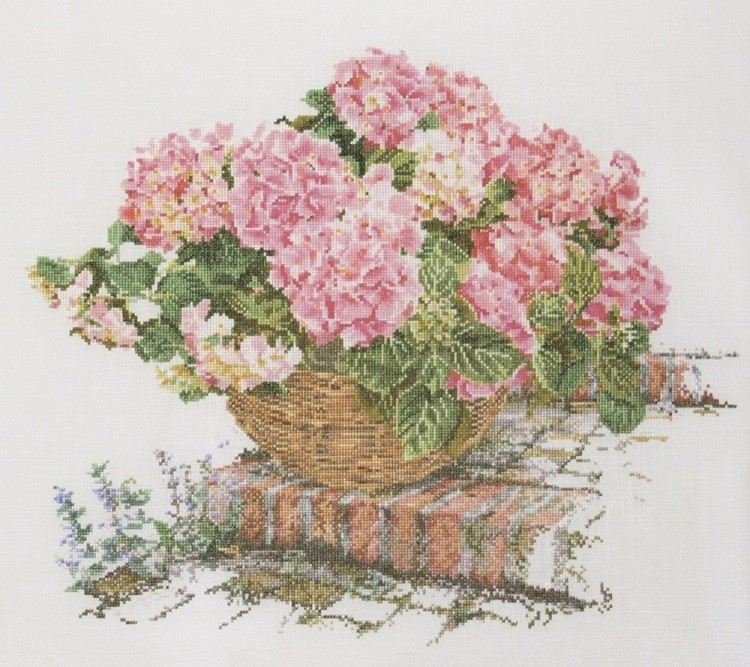 Thea Gouverneur 2047A Pink Hydrangea (Розовая гортензия)
