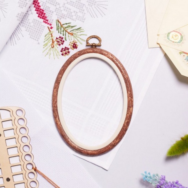 Nurge 230-9 Пяльцы-рамка овальные каучуковые с подвесом