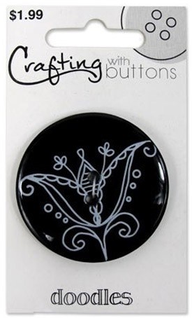 Blumenthal Lansing 470001409 Пуговица "Doodle" Large White Flower
