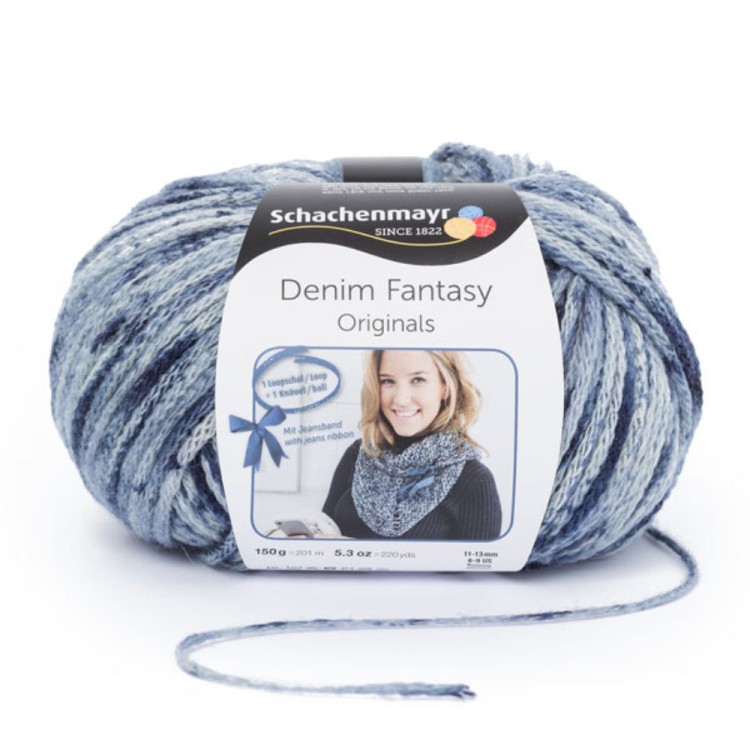 Пряжа для вязания Schachenmayr Originals 9807831 Denim Fantasy (Деним Фэнтази)