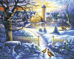 Paintboy GX6203 Зимний замок у реки
