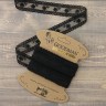 Goodman T-3006.13 Кружево-вышивка на тюле, ширина 30 мм, цвет черный, 4.5 м
