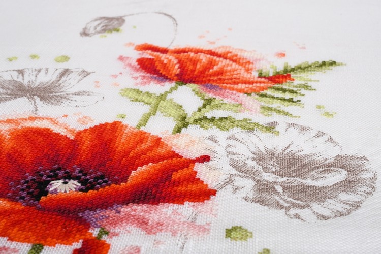 Набор для вышивания Lanarte PN-0196178 Poppies (Маки)