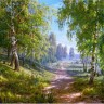 Каролинка КЛ-3059 Ткань для вышивки лентами