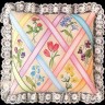 Golden Bee 20334 Pastel Lattice Nosegay Pillow (Подушка в виде букета в виде решетки пастельных тонов)
