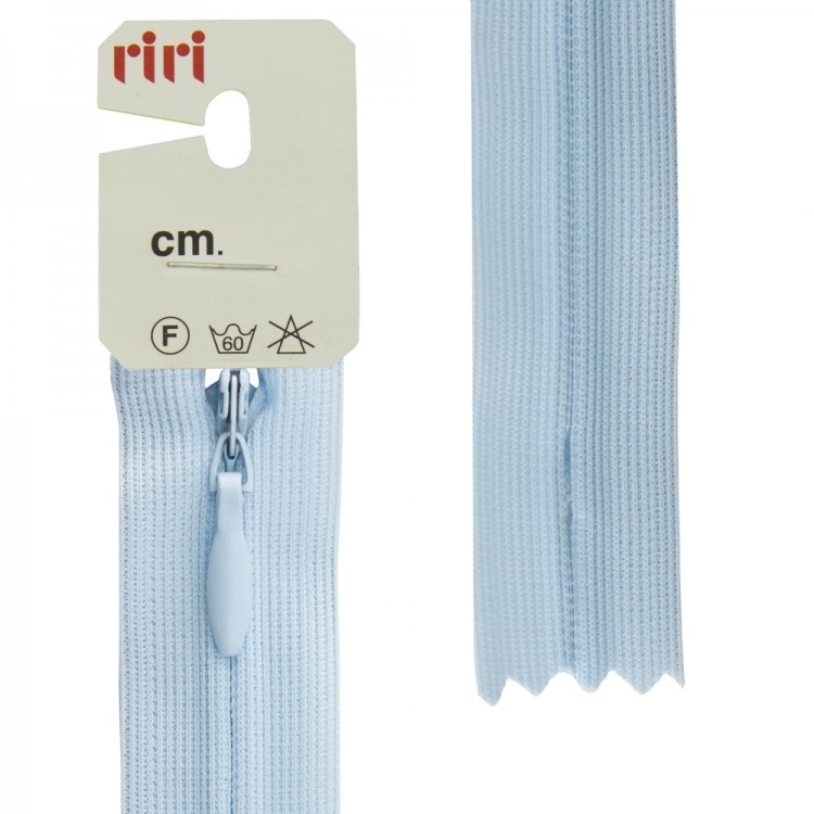 Riri 6010917/50/2637 Молния потайная, неразъемная, 4 мм, 50 см, голубой светлый
