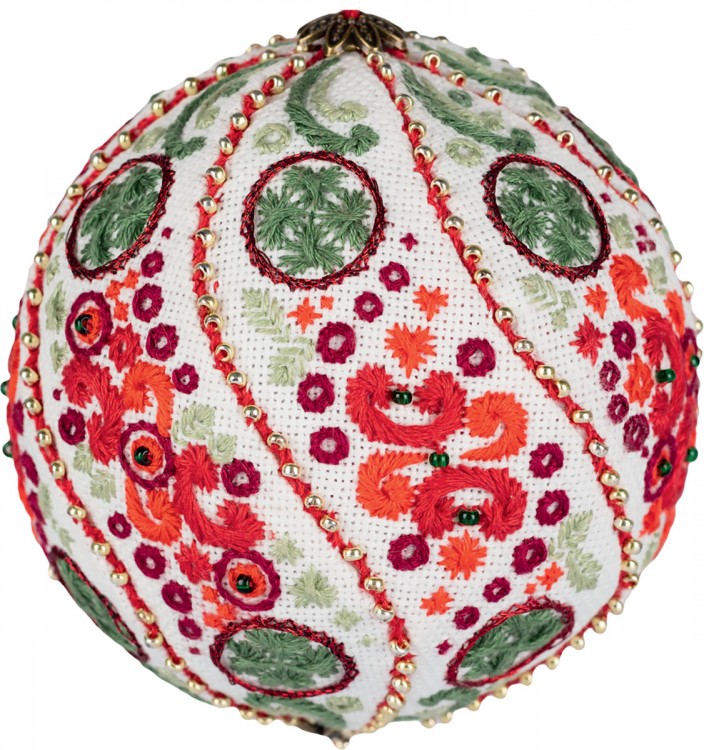 Панна IG-7387 Новогодняя игрушка "Рождественские узоры"