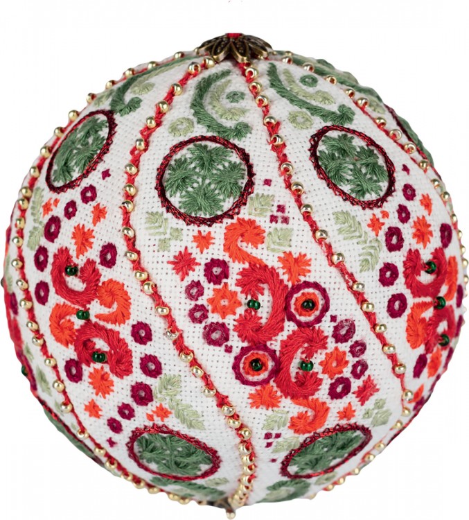 Панна IG-7387 Новогодняя игрушка "Рождественские узоры"