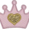 HKM 42565 Термоаппликация "Корона с сердцем"