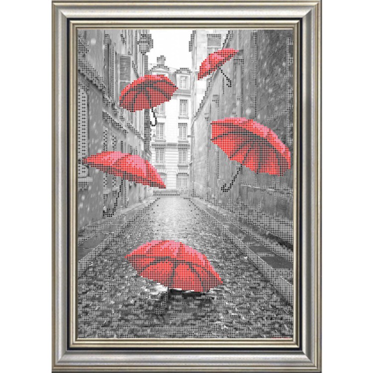 Набор для вышивания Larkes Н3486 Красные зонтики
