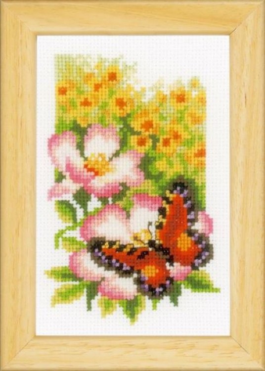 Vervaco PN-0155954 Цветы и бабочки (3 сюжета)