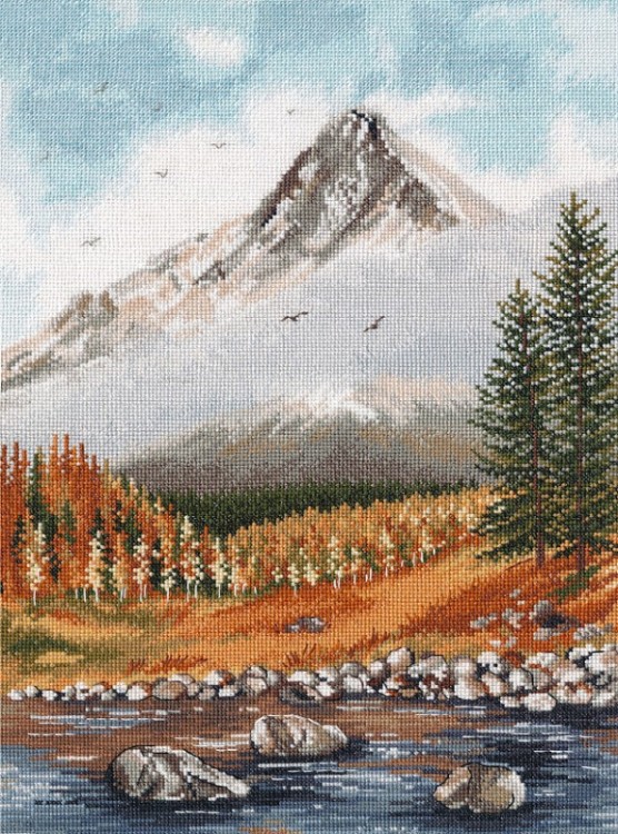 Набор для вышивания Овен 1514 Осень в горах