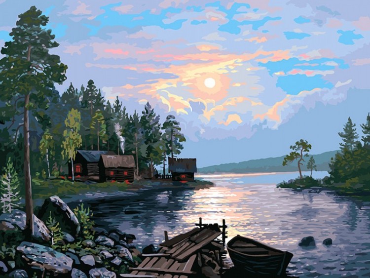 Белоснежка 1178-AS Закат на Ладоге