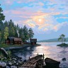 Белоснежка 1178-AS Закат на Ладоге