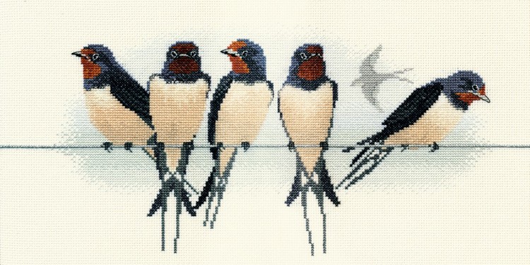 Набор для вышивания Derwentwater Designs BB05 Swallows