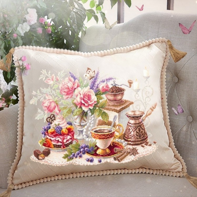 Набор для вышивания Чудесная игла 120-203 На чашечку кофе…?!