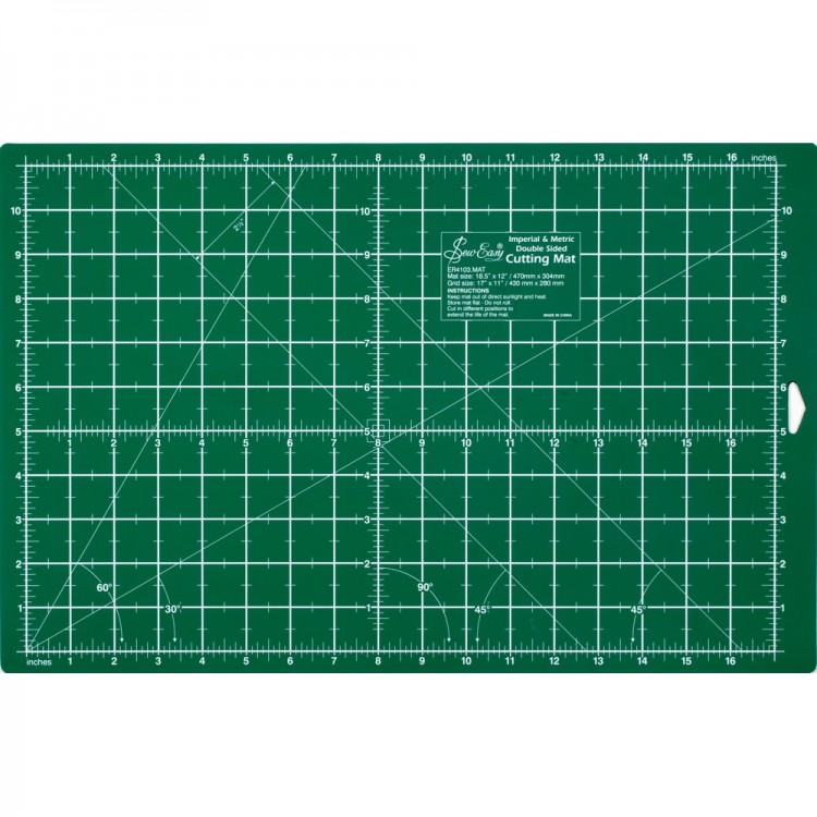 Hemline ER4103 Набор для пэчворка: мат двусторонний, линейка, нож ролевый