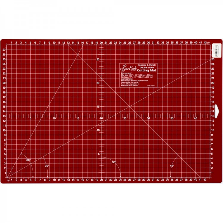 Hemline ER4103 Набор для пэчворка: мат двусторонний, линейка, нож ролевый