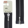 Riri 3301120/90/2110 Молния металлическая, разъемная, 2 замка, 4 мм, 90 см, черный