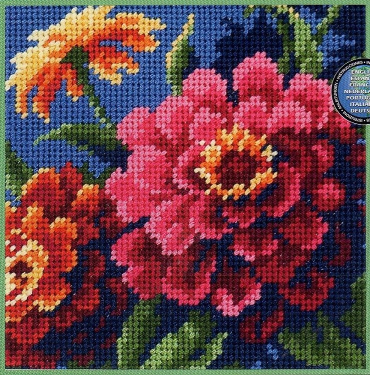 Набор для вышивания Dimensions 07213USA Zinnias (Циннии)