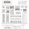 Docrafts PMA158901 Набор штампов "Пожелания" Wedding