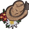 HKM 42939 Термоаппликация "Шляпа с цветами"